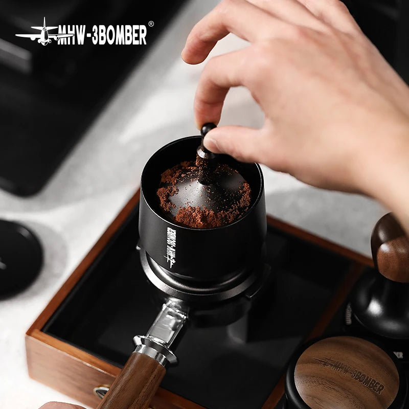 MHW-3BOMBER Coffee Dosing Funnel Aluminum Alloy Dosing Shaker Fit 51-54/58mm Portafilters Espresso Dosing Cup Home Barista Tools