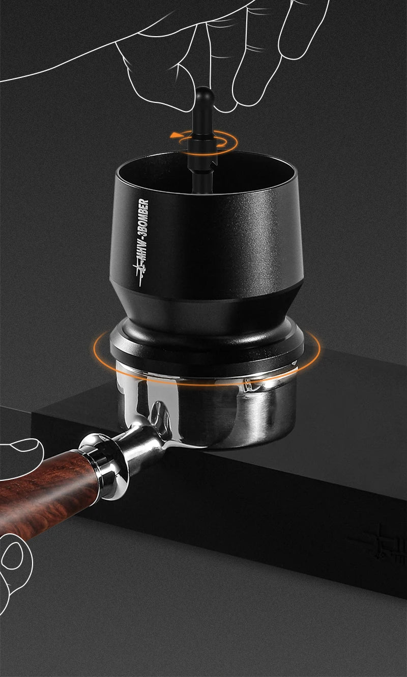 MHW-3BOMBER Coffee Dosing Funnel Aluminum Alloy Dosing Shaker Fit 51-54/58mm Portafilters Espresso Dosing Cup Home Barista Tools