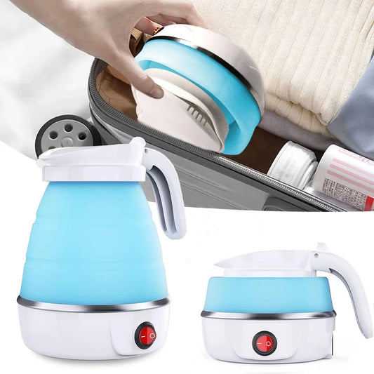 Electric Kettle Folding Electric Port Portable Travel Camping Kettle 600ML Electric Water Heater Portable Foldable Kettle Port