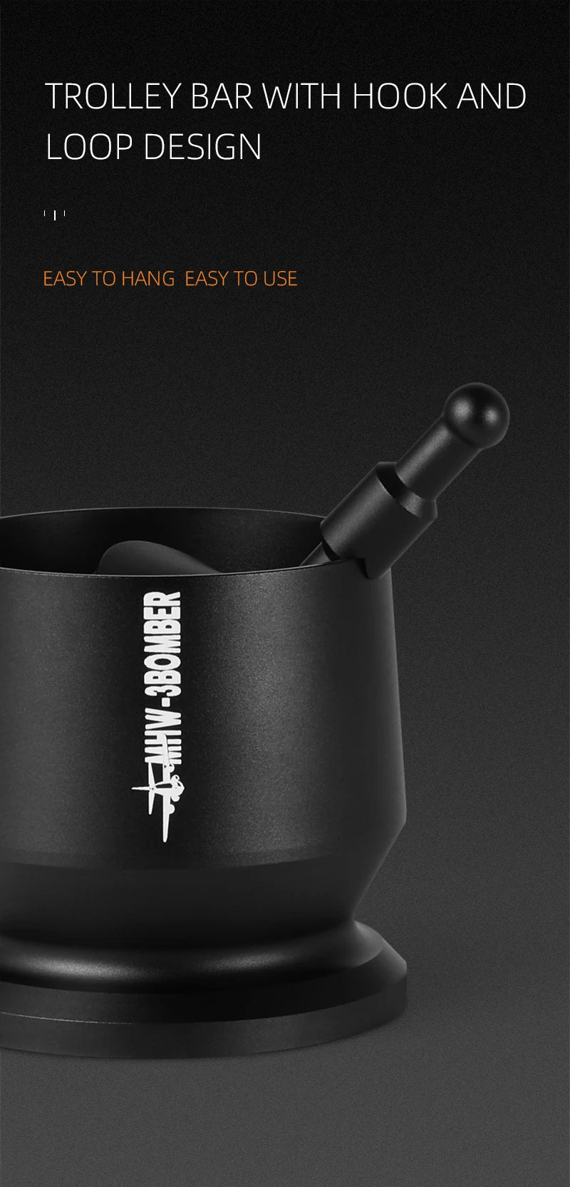 MHW-3BOMBER Coffee Dosing Funnel Aluminum Alloy Dosing Shaker Fit 51-54/58mm Portafilters Espresso Dosing Cup Home Barista Tools